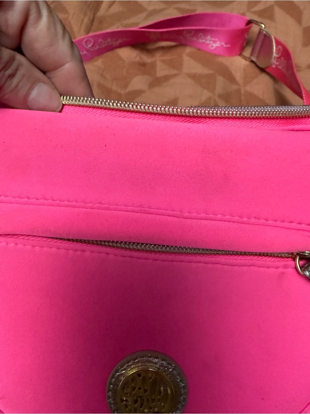 Lilly Pulitzer Lily Pulitzer Giavanna Neoprene
Crossbody Bag. Aura Pink - Picture 5 of 9